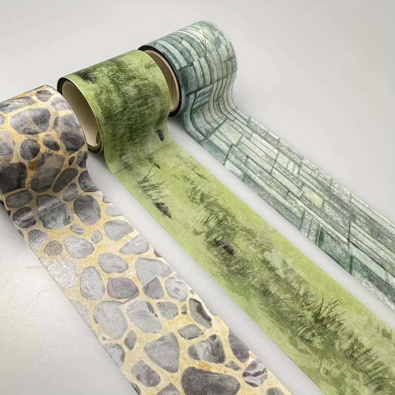 

2m/78.74in Roll Of Decorative Grass Paper Tape - Perfect For Crafts, Scrapbooking, And Home Decor