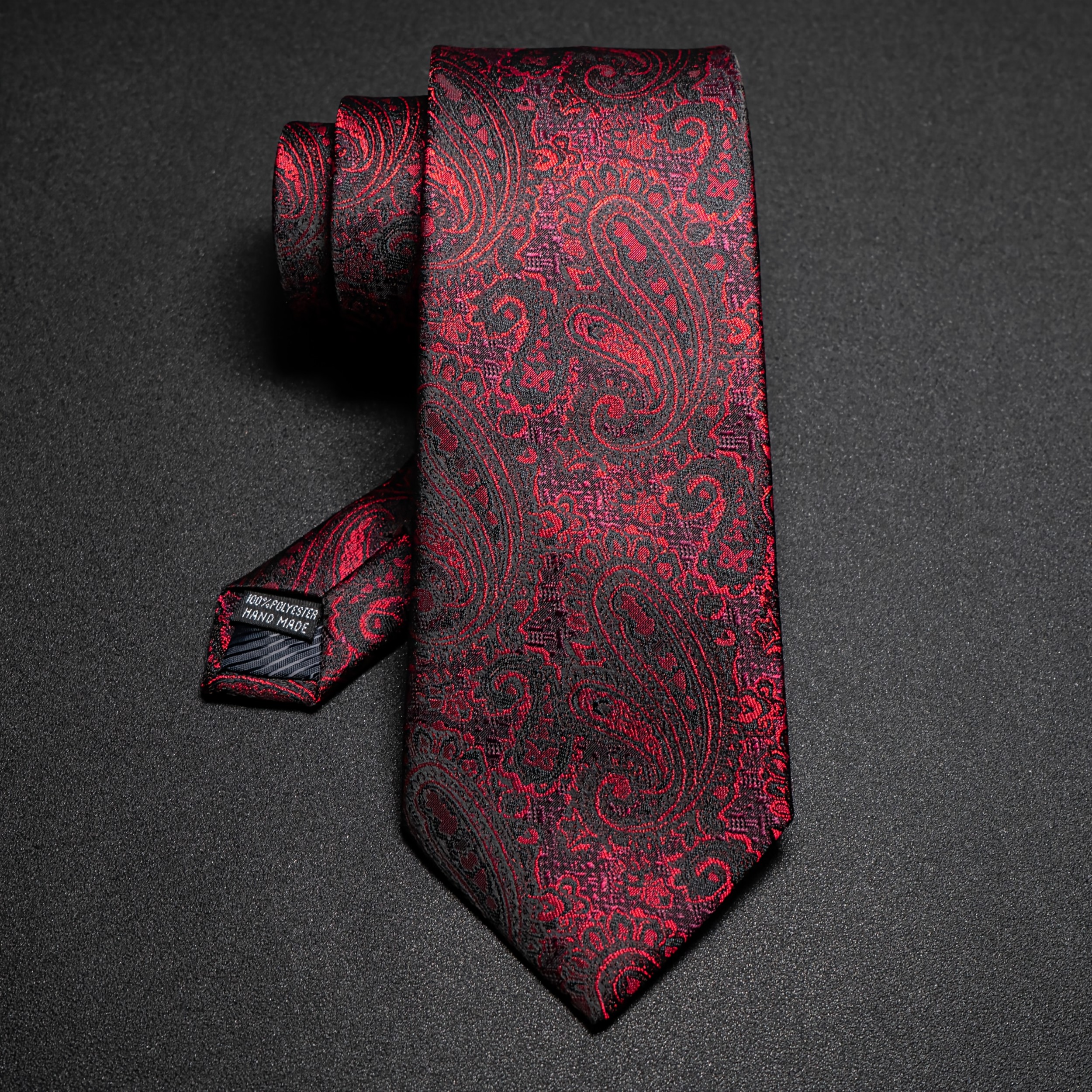 TEMU 1pc Men Vintage Paisley Jacquard Woven Necktie, Classic Formal Suit Tie For Wedding Business Party, Premium Gentleman Neck Accessory Gift