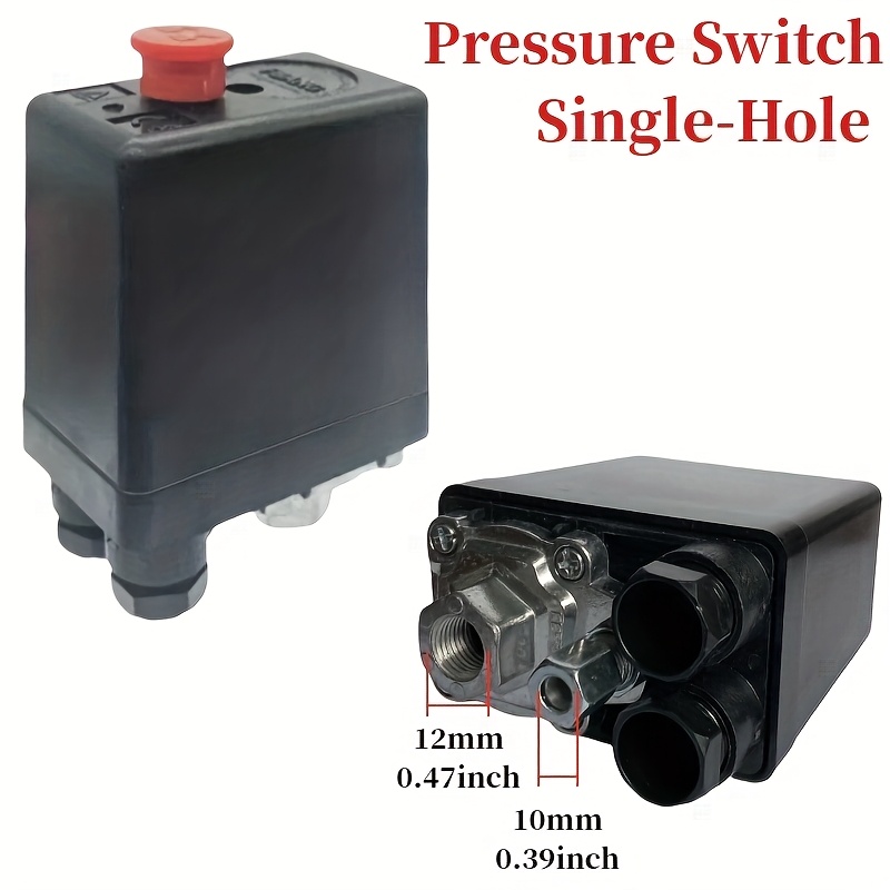 Drukschakelaar, luchtcompressor, 220 V stuurventiel voor luchtcompressor, drukschakelaar, compressor met veiligheidsventiel en manometer, 90 ~ 120 psi voor drukregelaar Drukschakelaar, luchtcompressor, 220 V stuurventiel voor luchtcompressor, drukschakelaar, compressor met veiligheidsventiel en manometer, 90 ~ 120 psi voor drukregelaar