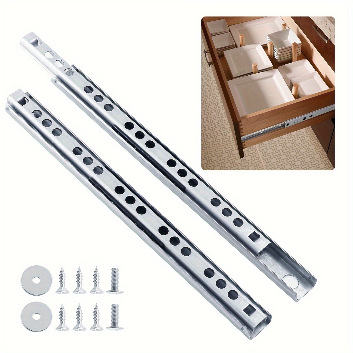 

Bearing Drawer Slides, 2- Metal Drawer Installation , -duty Double-row For Cabinets And Tool Drawers – : Types