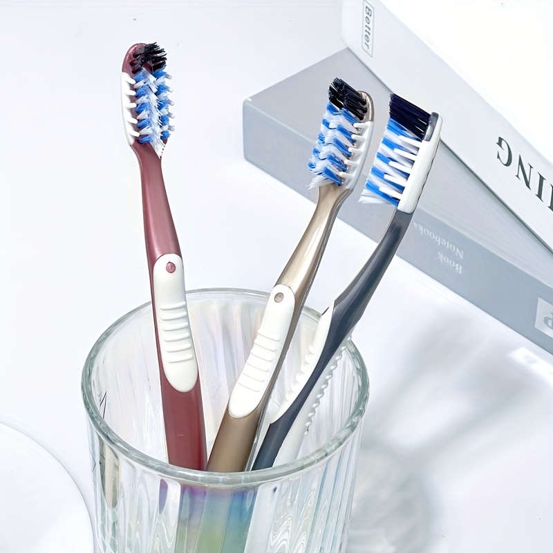 Medium Hardness Bristles Manual Toothbrush with Gum Massage for Deep Cleaning