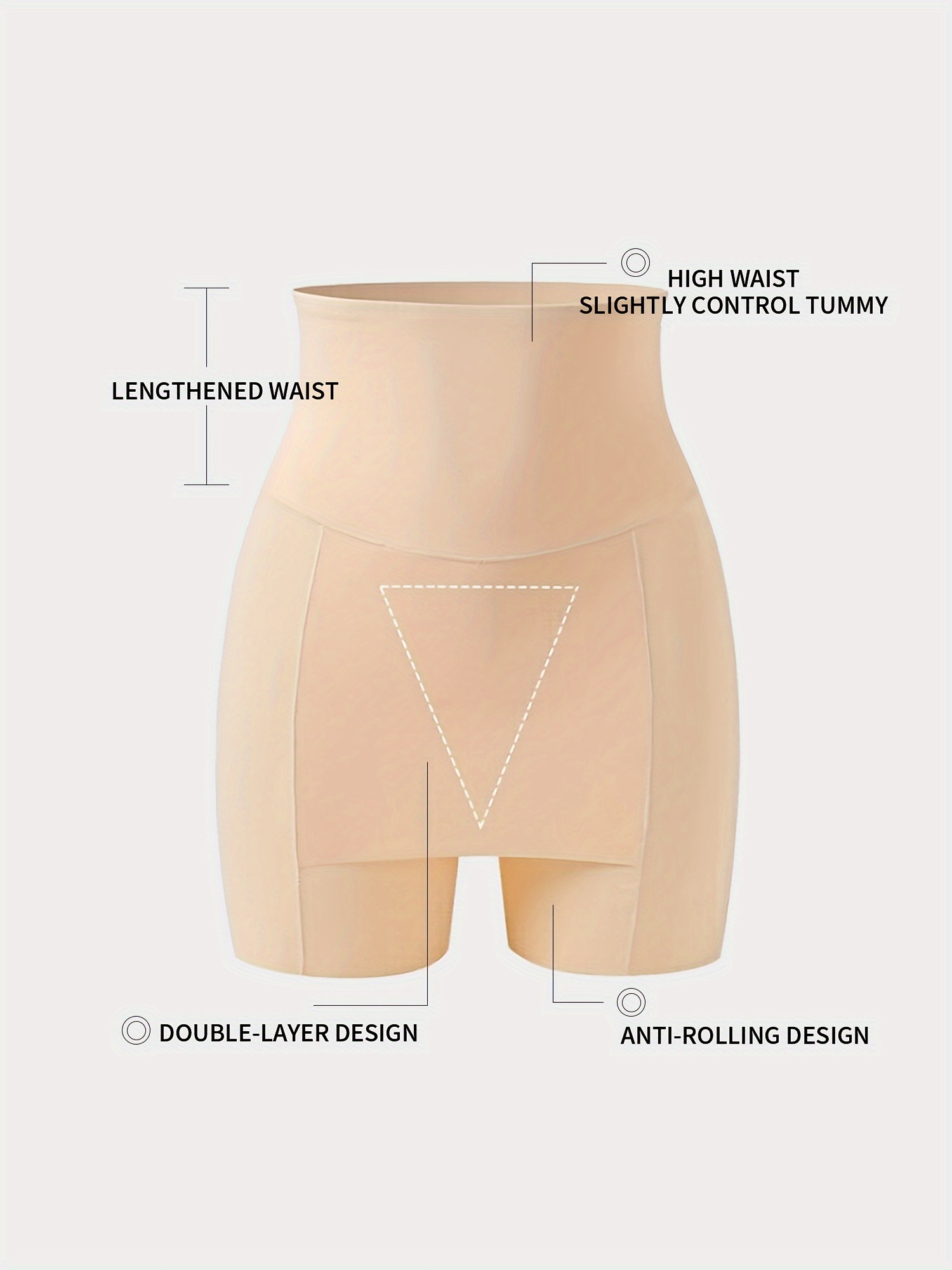 womens high waist tummy control safety pants seamless anti slip   lifting     Product details 2