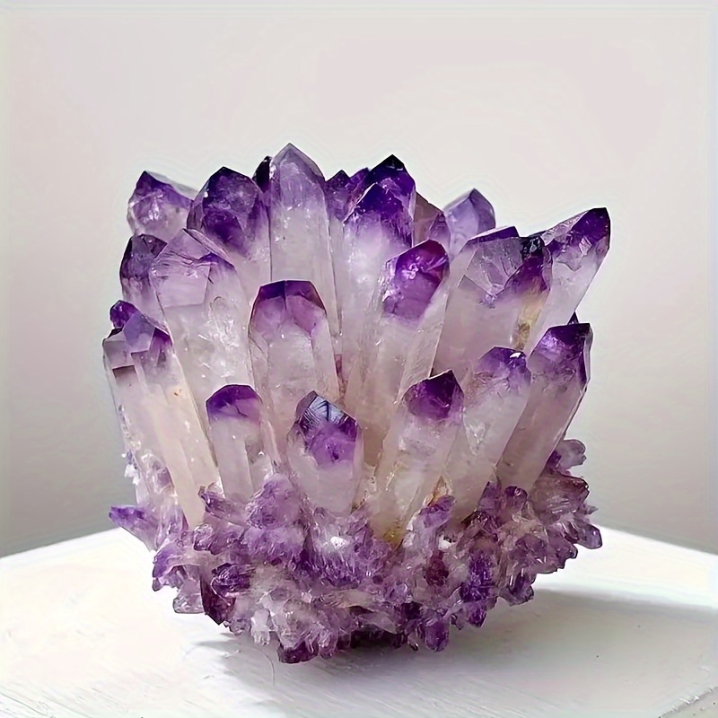 

1pc Unique Natural Amethyst - Crystal Mineral For Home