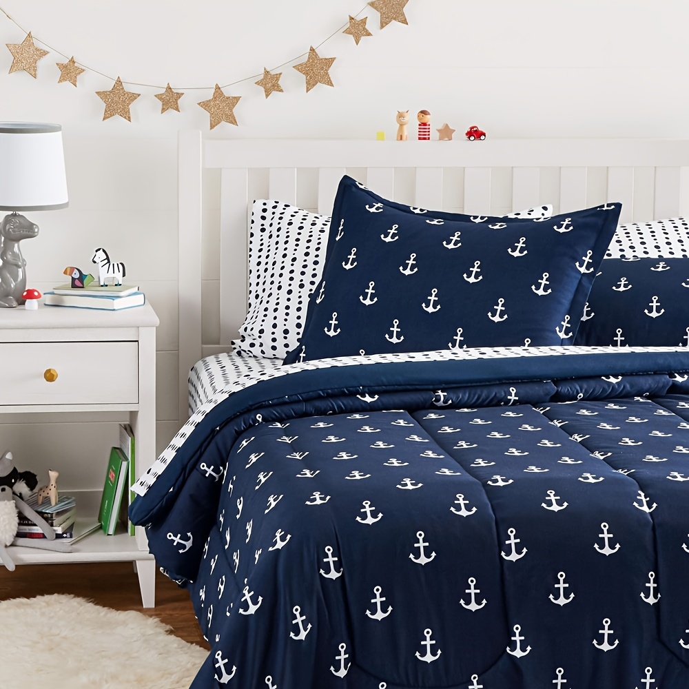 7Pcs Bedding Set Season Quilted Comforter Sheets Pillowcases