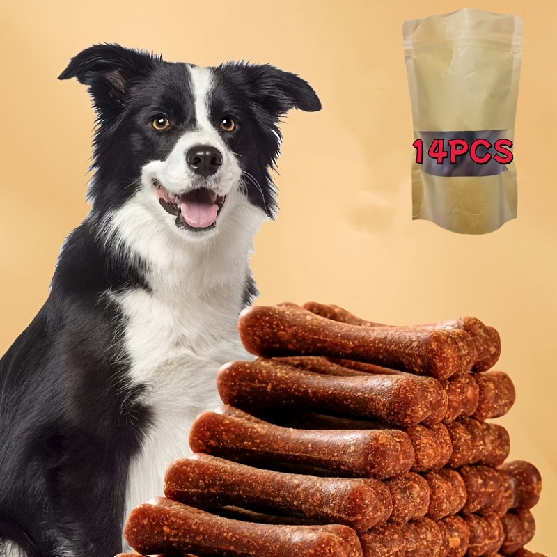 TEMU 14-pack Dog Chew Stick Pet Toy, Dental Cleaning Bone, Indoor/outdoor Use, Teeth Health Chewing Toy, Small To Medium Dog Chew Stick - Pet Chew