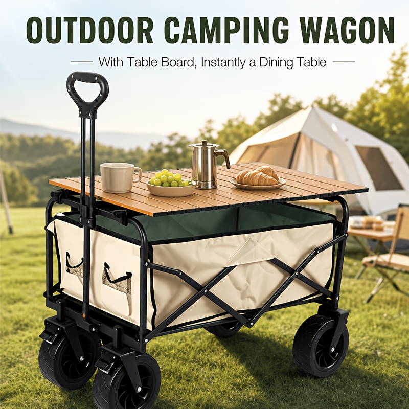 Image of Outdoor Camping Table, Household Portable Simple Table, Stall And Camping Simple Table, Suitable For Stalls, Camping, And Bbq, No Installation Required, Space- Design, Foldable