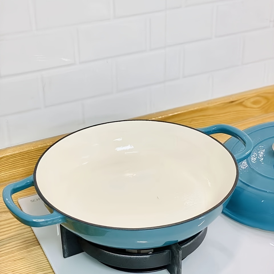 versatile non stick cast   enamel   for seafood soups ideal for home kitchens details 1