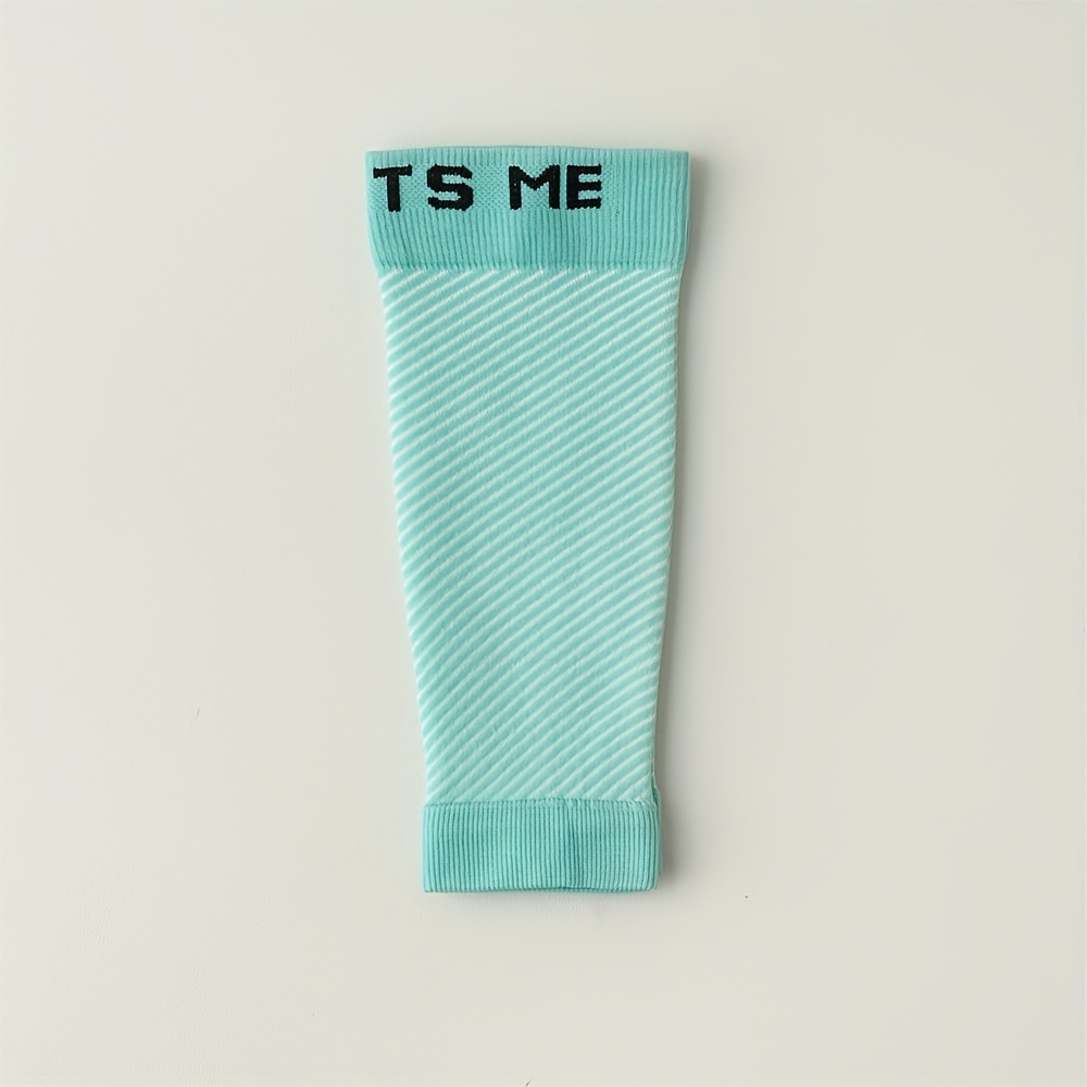 TEMU 1 Paire de Chaussettes de Compression Cuisse Énergie Cinétique Sportives pour Femmes, Course, Fitness, Cyclisme, Manchons de Jambes