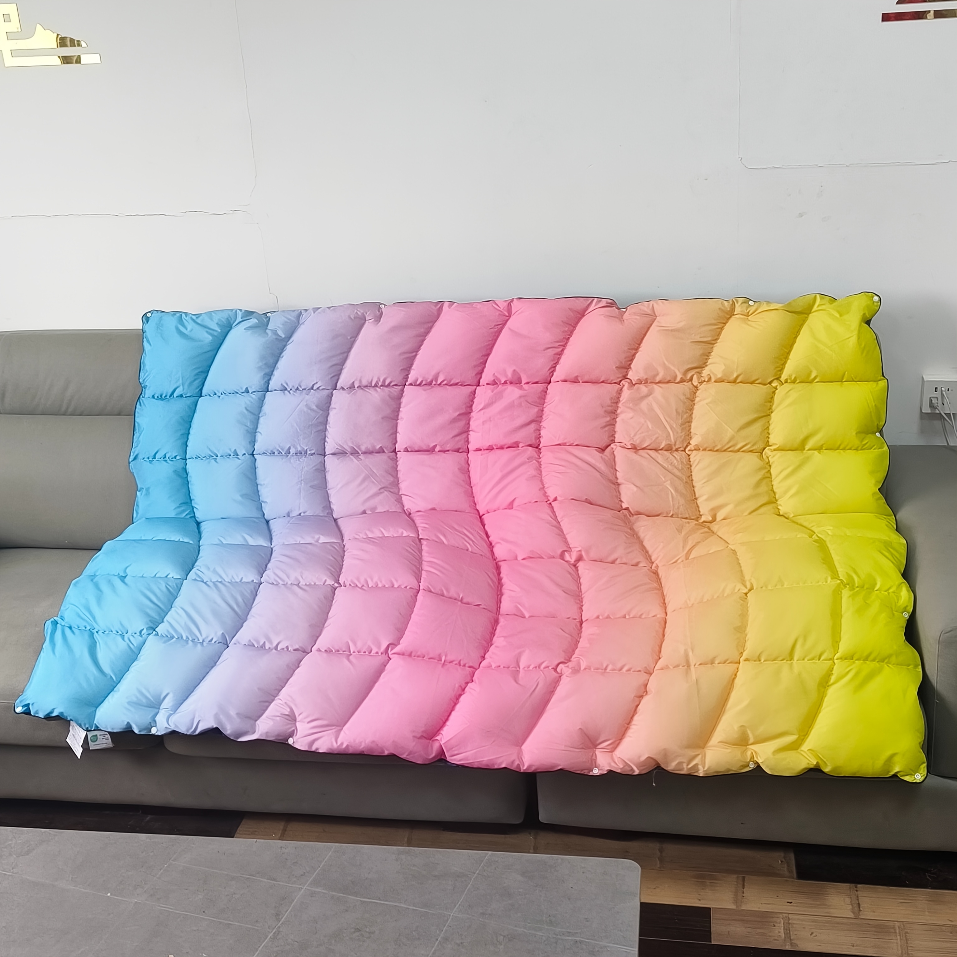 Rainbow Wearable Camping Blanket