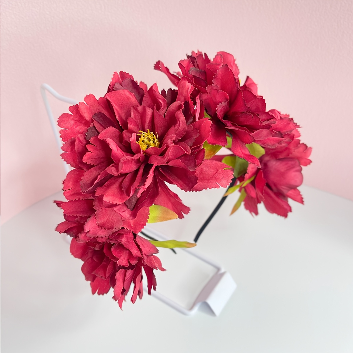 Bohemian-style Large Flower Headband Is Perfect For Brides, Weddings, And Festive Parties