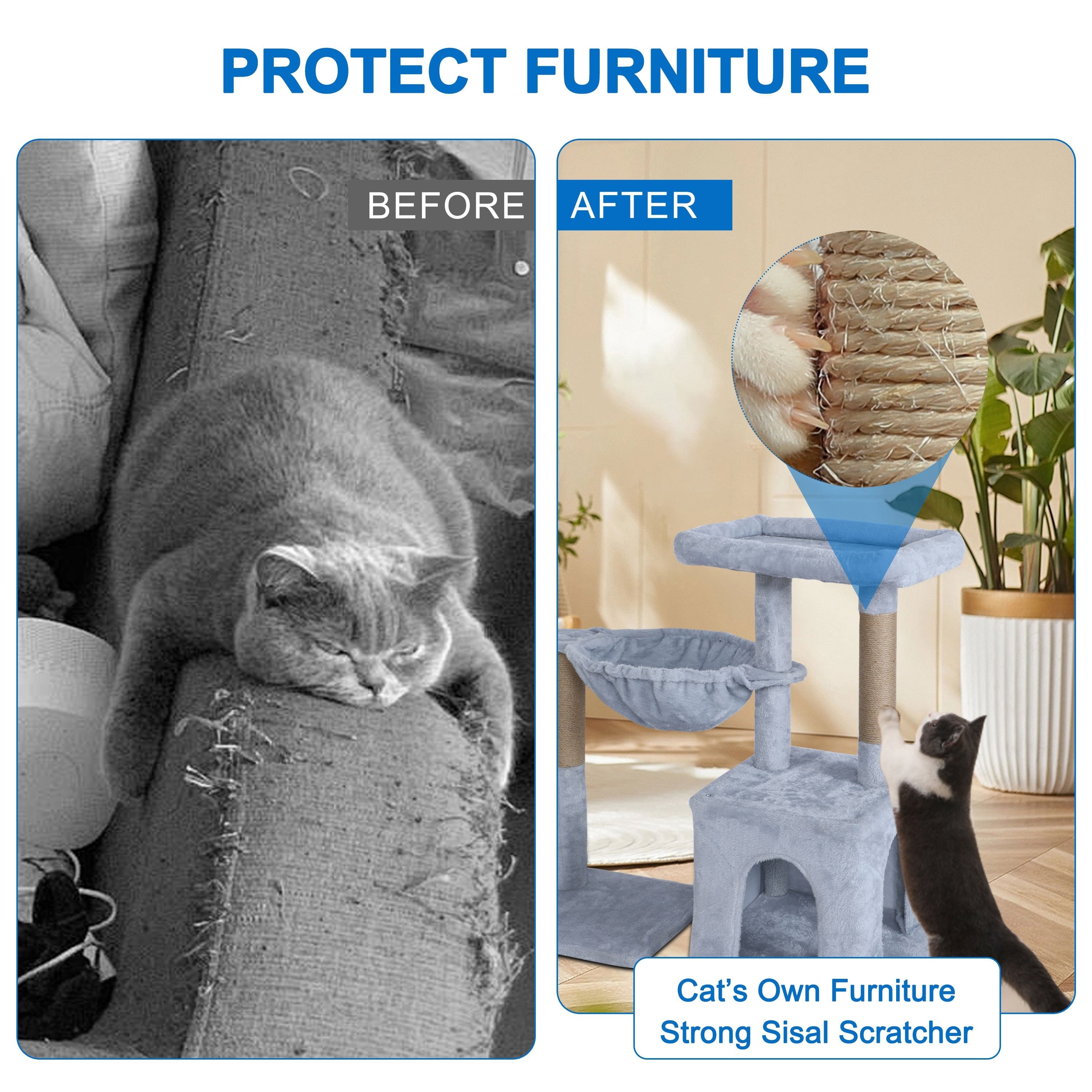 cat tree tower 29 inch cat tree indoor cats cat scratching Temu