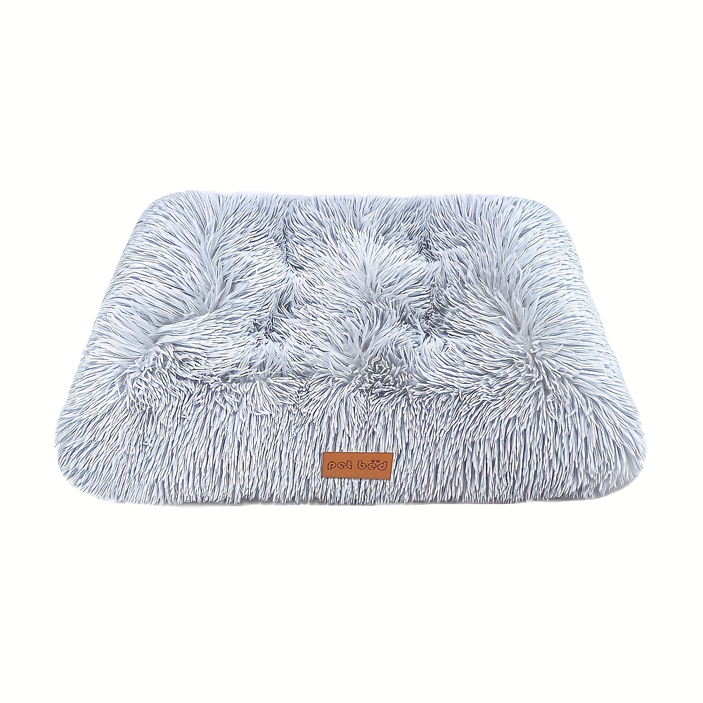 1pc extra large fleece lined dog bed cat mat thickened comfortable warm polyester easy to remove washable square   dog breeds sizes pet bedding   furniture plush pet furniture durable pet furniture Product details 6