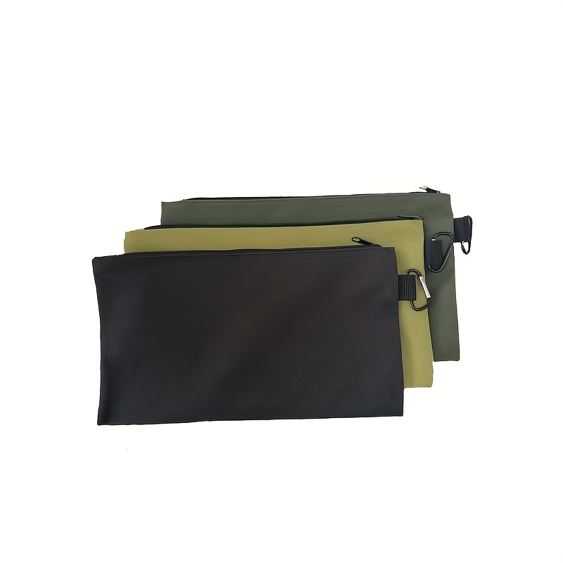 E-shop 3er-Set Werkzeugtasche mit Reißverschluss, Premium-Werkzeugtasche, Mehrzweck-Aufbewahrungsorganizer-Werkzeugtaschen mit Karabinerhaken
