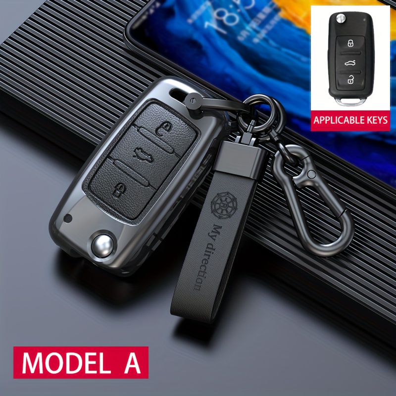 Car Key Case Cover Protective Shell Fob For Vw For Tiguan Golf Jetta Octavia Car Accesories