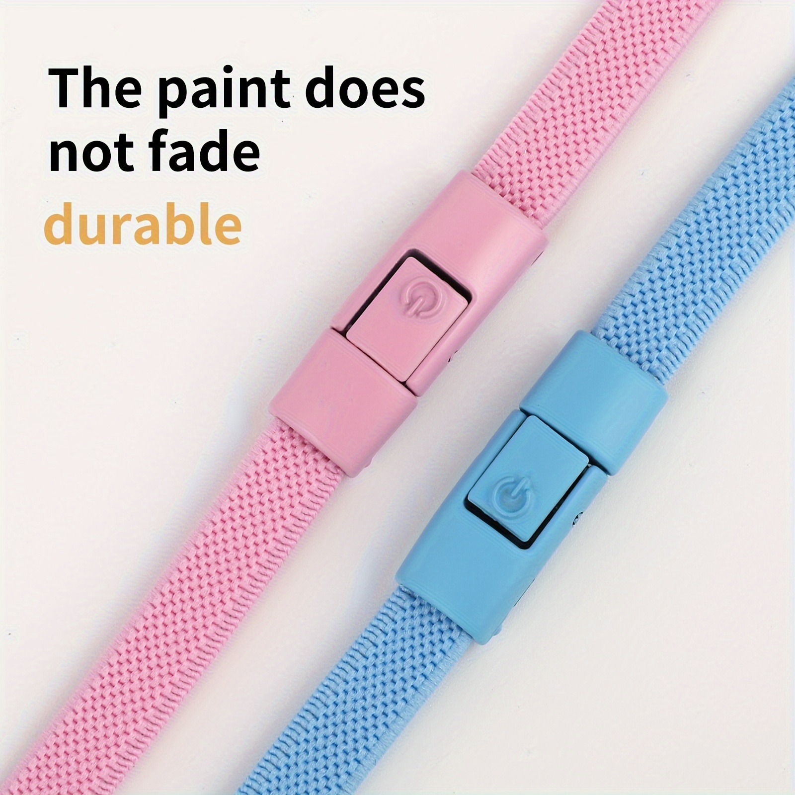 1 Pair Easy-Install Elastic No-Tie Shoelaces with Secure Press Buckle - Lightweight, Durable Polyester in Orange for Sneakers, Hiking & Casual Shoes - Handwashable/Dry Cleanable, Leisure Style