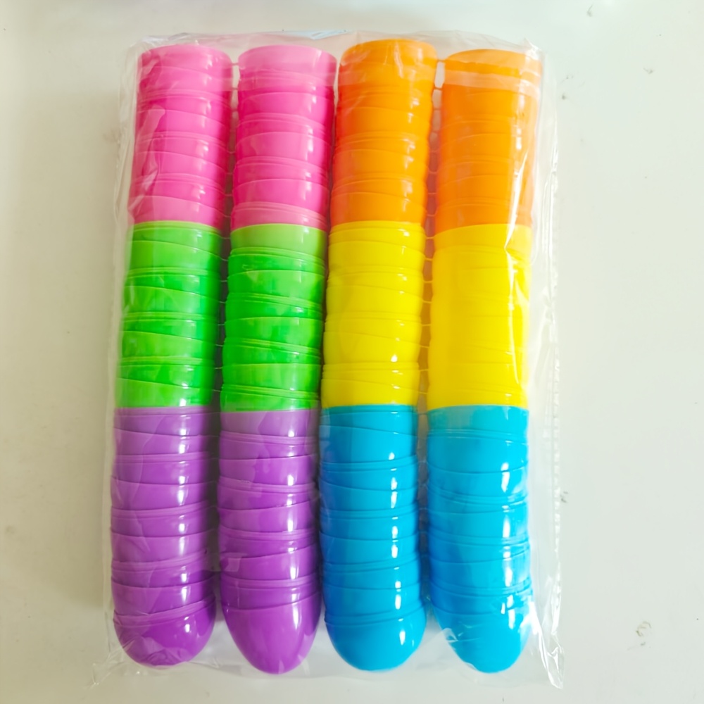 TEMU Cadeau pour elle/lui Œufs de Pâques rechargeables – 1.57X2.36In Œufs rechargeables colorés et brillants pour chasses de Pâques, cadeaux de fête