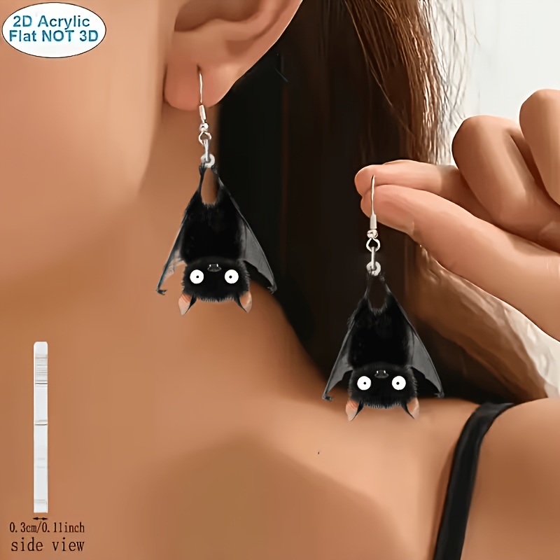 Women's Cute Y2K Bat Earrings, Halloween & Party