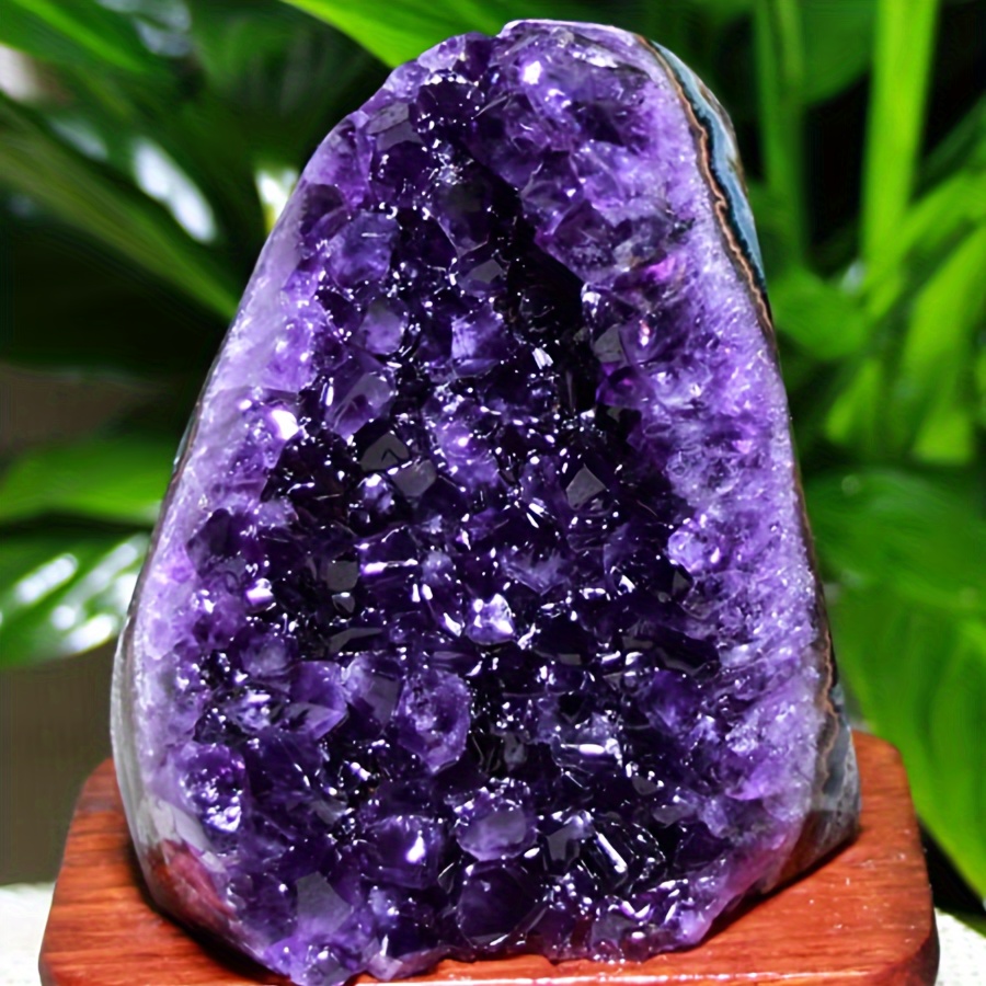 natural uruguayan amethyst geode 12 7oz 01lb polished edge Temu