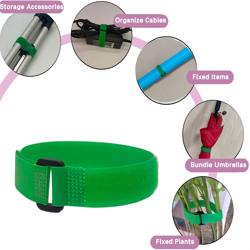 45pcs Fastening Cable Ties, Adjustable Microfiber Nylon Cloth Straps