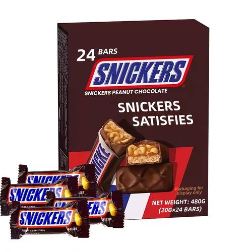 12 bars 24 bars peanut caramel bars individually wrapped bars snacks to hunger suitable for office camping hiking party giveaways and daily stockpiling