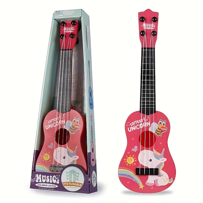 Mini Kids Ukulele Toy Guitar, Educational Musical Instrument For Boys And Girls, Cool Toy For Boys/girls, Fun Party Birthday Christmas Halloween Gift For Halloween, Back-to-, Christmas