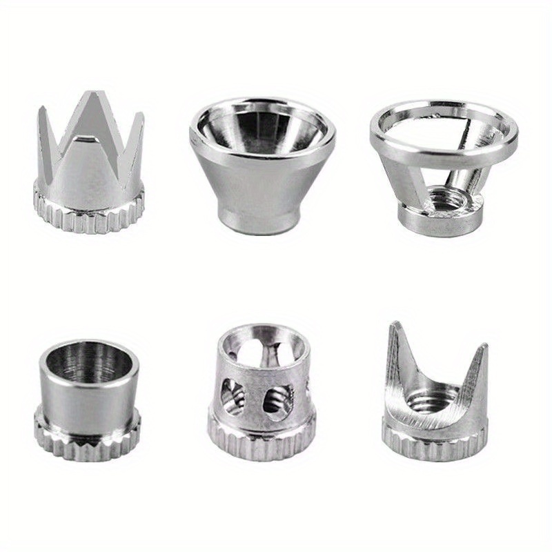 E-shop 6 Stück Universal Front Cover Spray Pen Diffuser Ersatz - Metall, Kann Formen beim Zeichnen verbessern, Geeignet für Make-up Artisten, Make-up