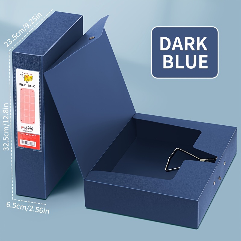 E-shop Großvolumige Dicke Aktenbox mit Etikettenstreifen - , Mehrfarbige Optionen für Büroorganisation, Verträge, Dokumente & Buchhaltungsaufbewahrung