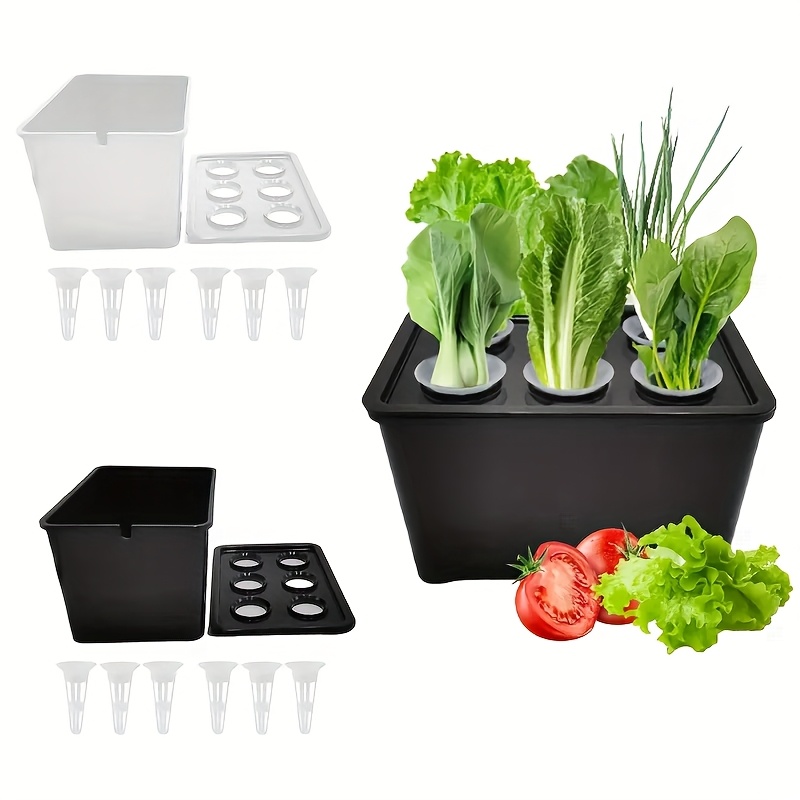 

A Hydroponic Seedling Kit For Home Gardening, Suitable For Indoor/outdoor Vegetable And Pots, Requires No Power, Plastic.