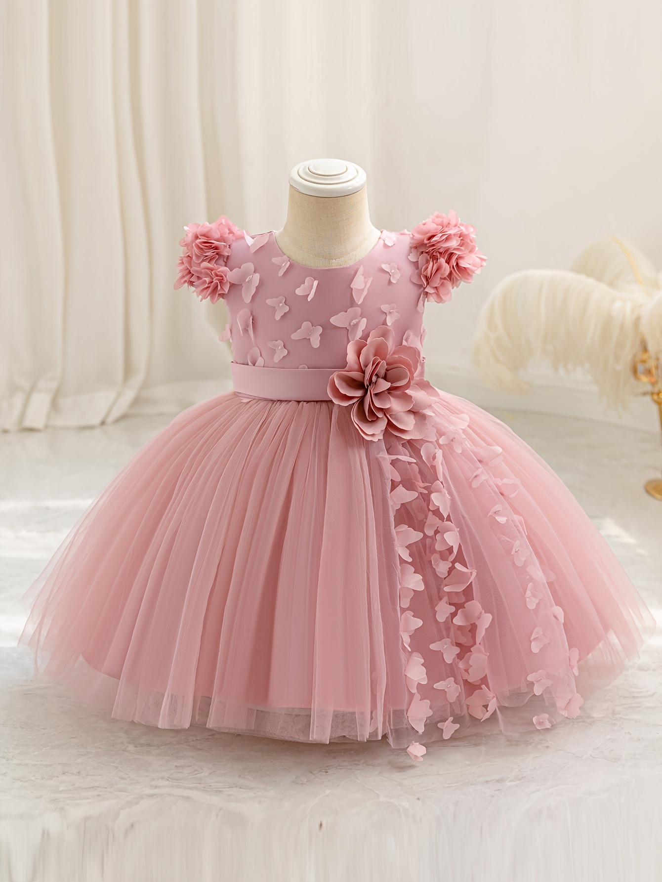 strapless open back dress First Birthday Outfit main image 1