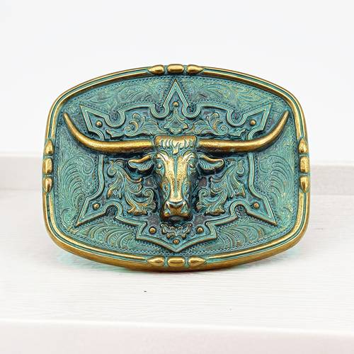 style alloy western retro green denim themed animal pattern smooth classic high quality belt accessory gothic mens belt