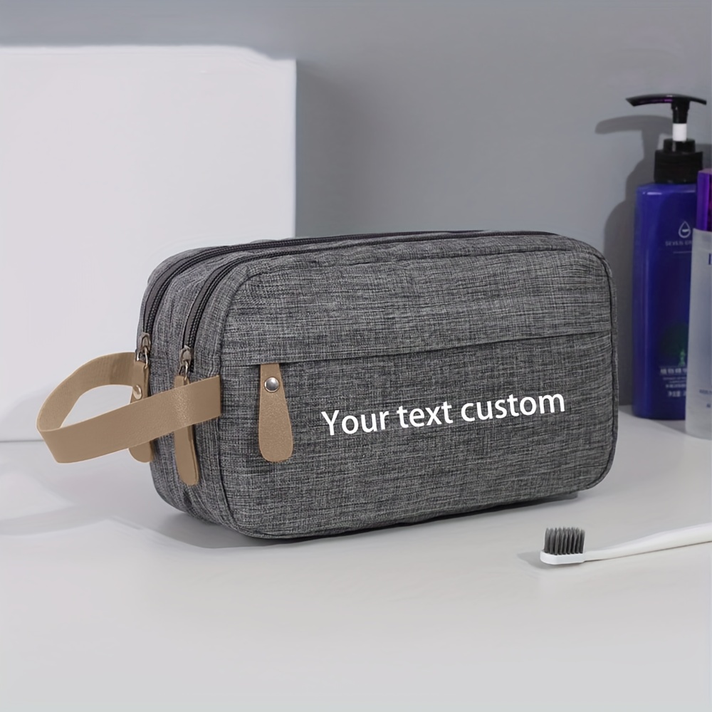 TEMU Trousse de toilette pour homme personnalisée avec laser pour cadeau de de diplôme, unique et fabriquée à , le meilleur cadeau, pour des pères,