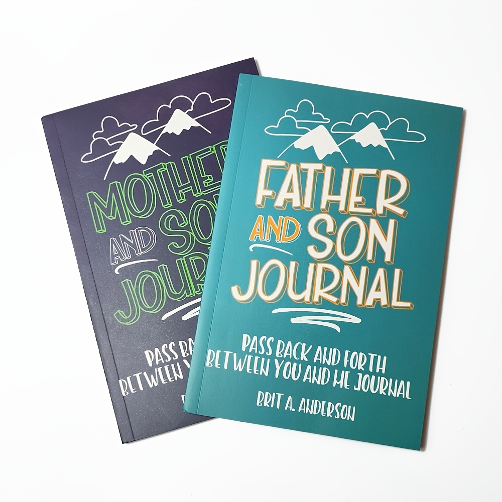 

[1pc Parent-child Interactive Journal] Journal, Mother And Son Journal - Pass Back And And Him Journals, Daily Steno Notebook With Bookmark, And Teenage Boys