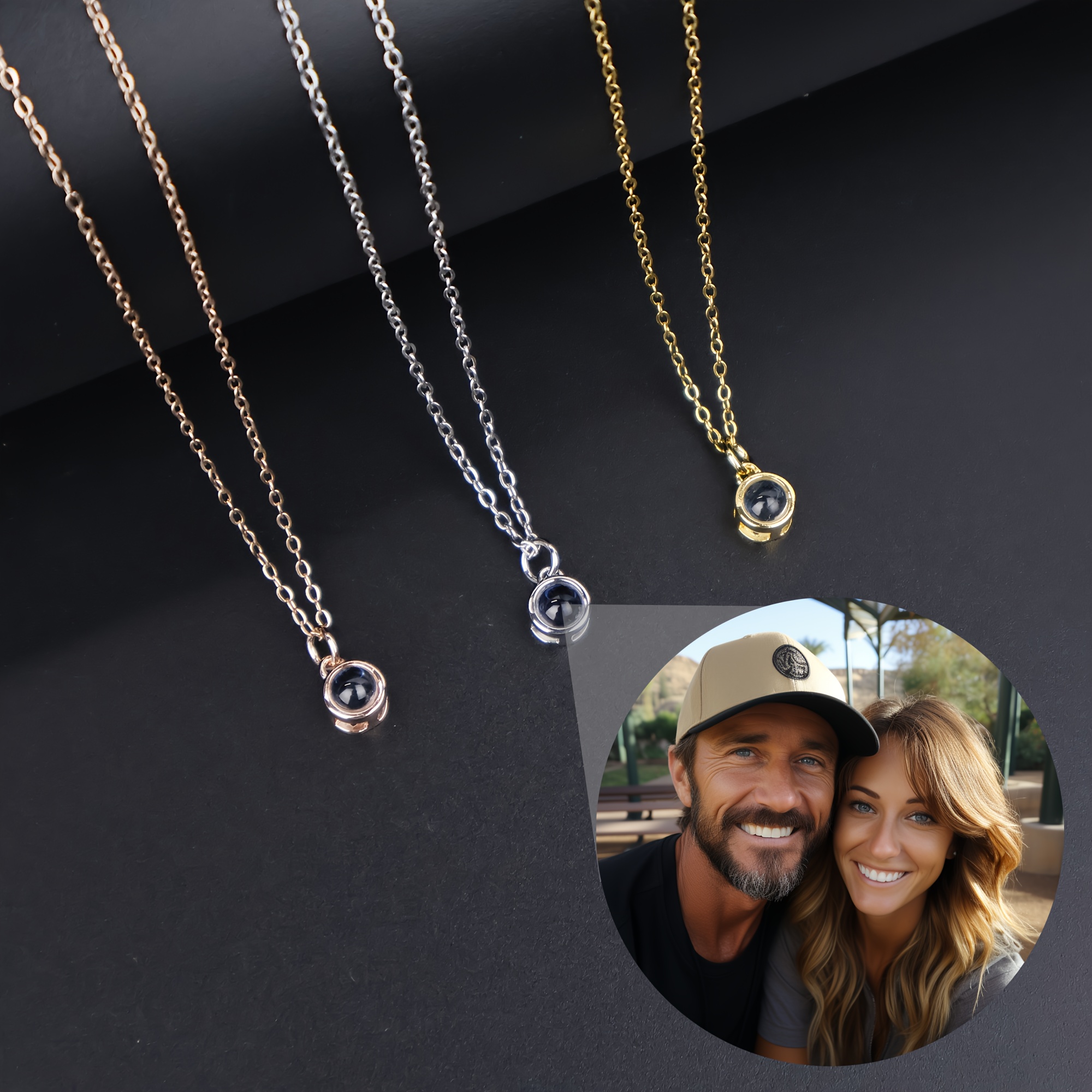 

Youcons Elegant Luxury Copper Pendant Necklace With Synthetic Stone – & For & , Perfect Valentine's Day Gift, Fashion Accessory, No Power Needed