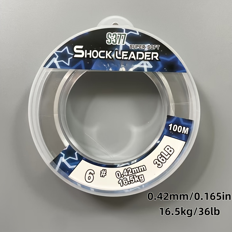 TEMU Hilo de pescar de nailon fuerte de /109, resistencia a la de 16-39 kg, 0.4 mm-0.8 mm de color transparente, absorbente de impactos fuertes, para