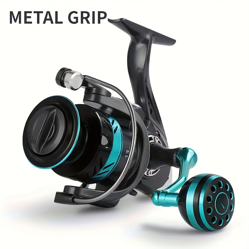 Metal Rocker Spinning Reel 5.2:1 Durable Gear Smoother Winding