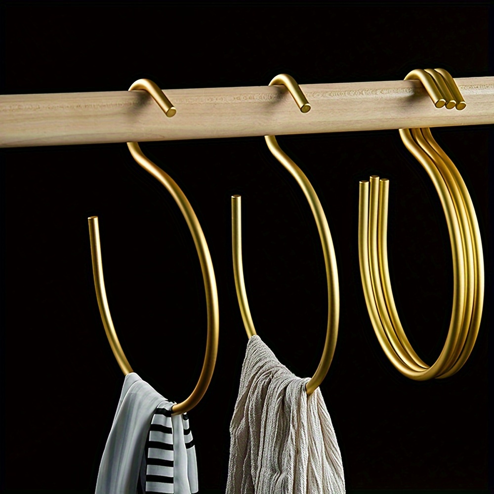 Solid Wood Hanger Hook With 8 Hooks Multipurpose Underwear - Temu