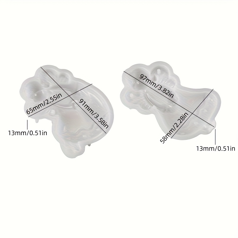 Image of Diy Plaster Silicone Mold 2pcs/set Angels Holding Heart Shape Clay Molds Diy Girl Resin Mold Handmade Gypsum Aromatherapy Candle Lisiting Mould Home Decor Making Tools