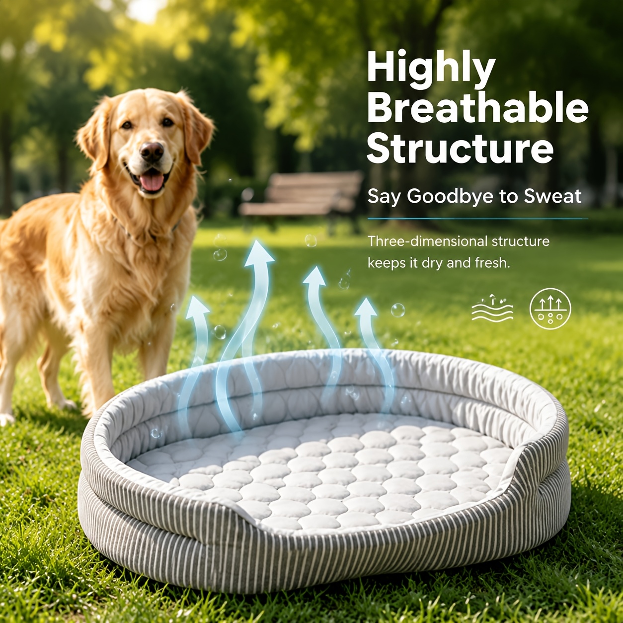 a soft and comfortable ice silky geometric circular patterned cat and dog bed with a   featuring a large circular pattern provides a   sleeping area for cats and small dogs a universal pet pad suitable for use in summer