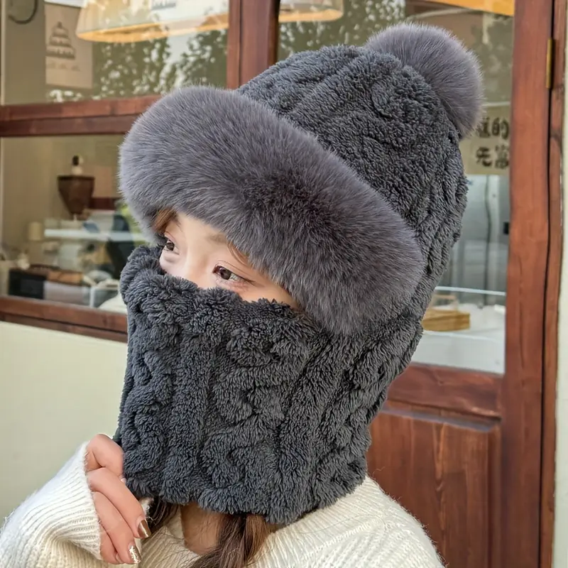 6 colors winter lined warm ear warmer hat outdoor United Kingdom
