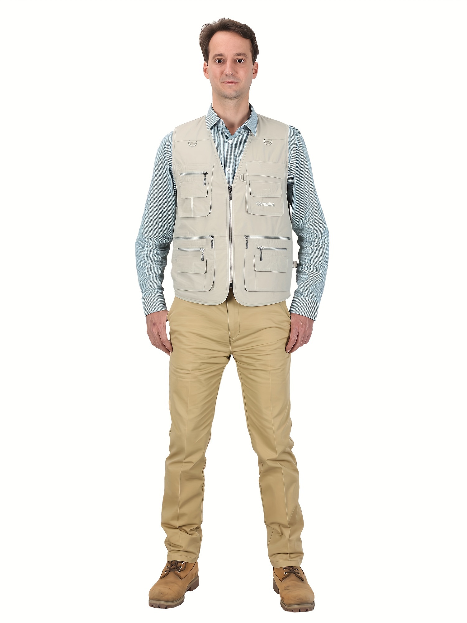 Gilet De Pêche Et Chasse Pro Style - Taille L - Couleur Tan - Occasion