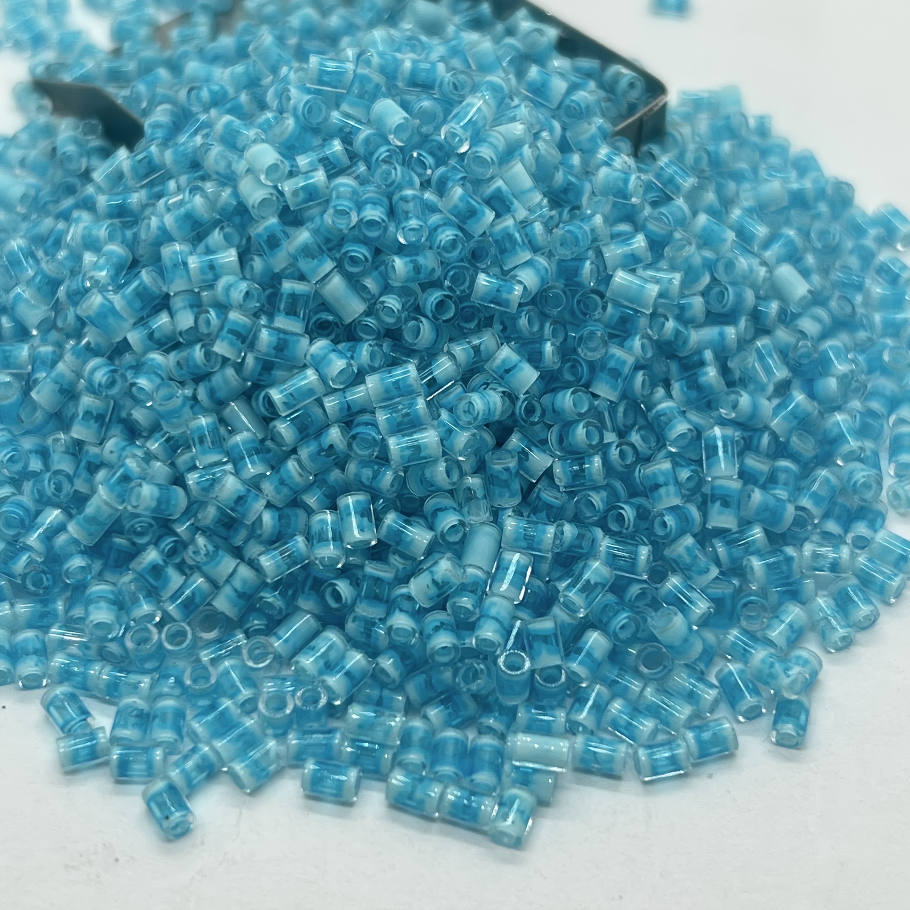 Colorful Bamboo-shaped Glass Bead Set, 320pcs for DIY Jewelry Making