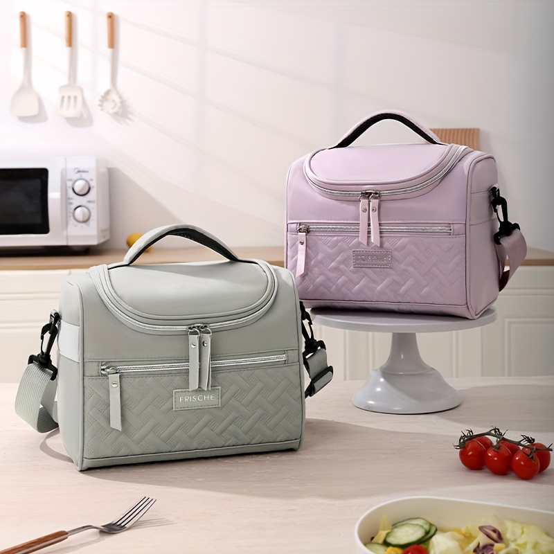 

Sports Style Insulated Lunch Bag - Hand Washable Polyester Meal Cooler With Shoulder Strap For Work And Picnic, No From Yiwu