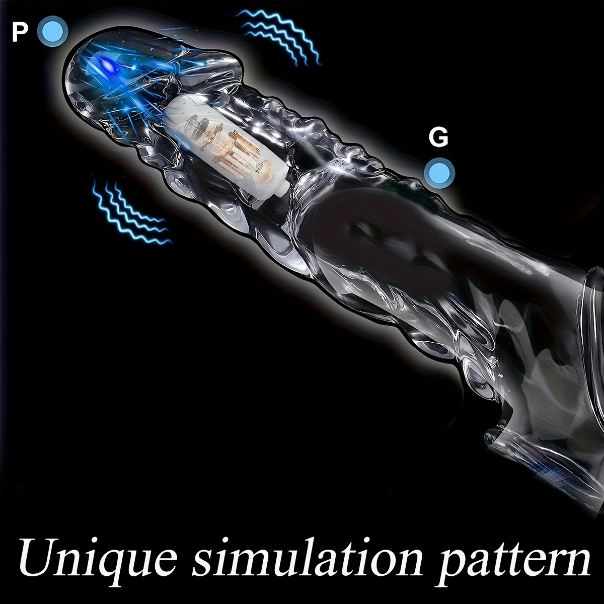 1pc Large Reusable Condom with Vibrator Ring, 3.6 Inches (About 9 Cm) Clear Condom Cock Ring Super Soft And for Couples Vibrating Dildos, for Men Sex Toys Dildo Vibrators Sex Toy