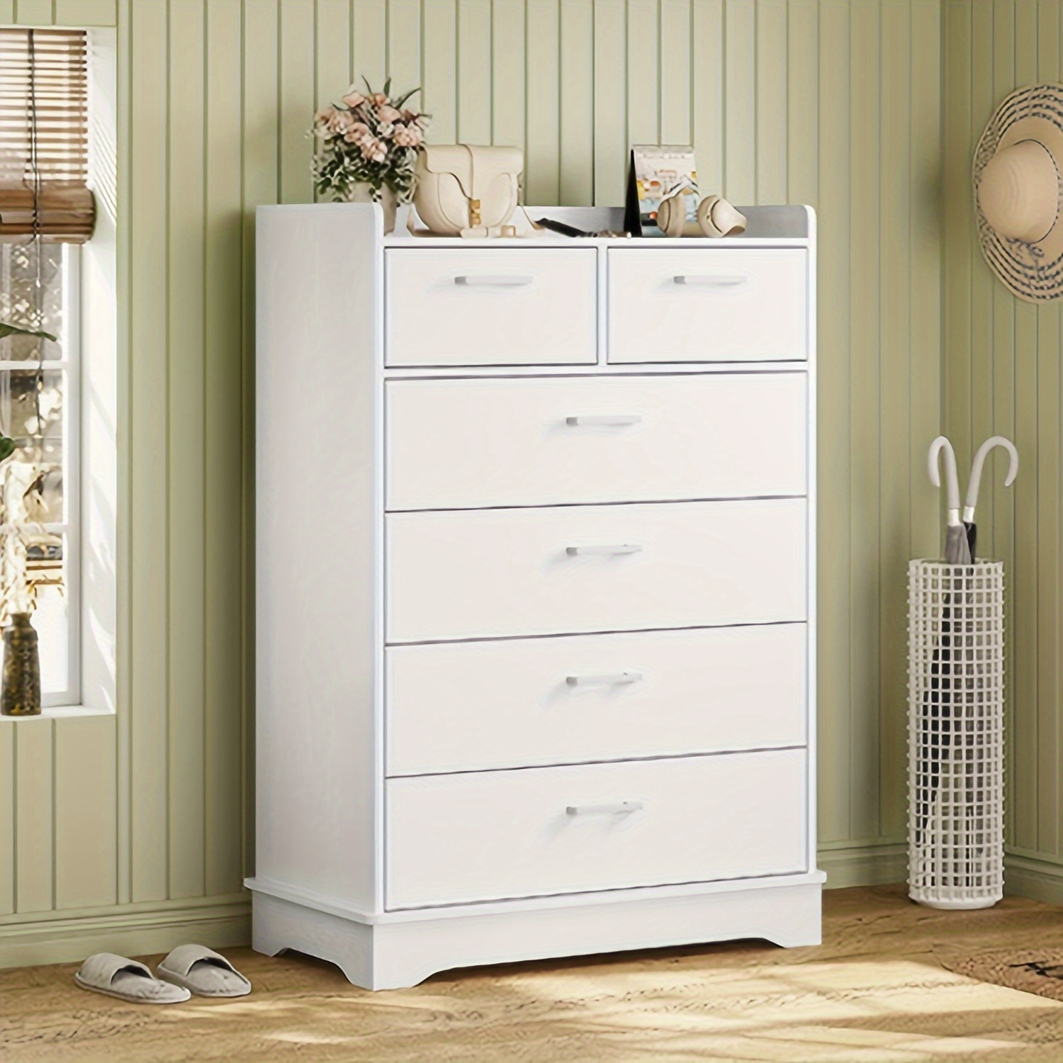 6 drawer dresser bedroom tall dressers chest 6 drawers - Temu