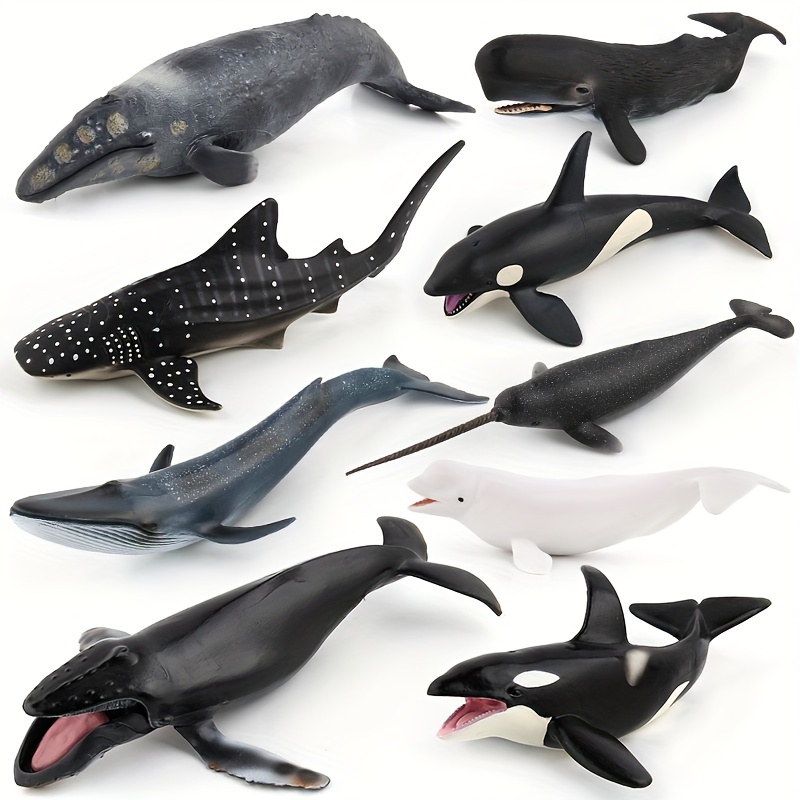 

9pcs Figurines Mega Set, Realistic Ocean Toys For + - & More, Stem Educational Marine With Non-toxic & Material