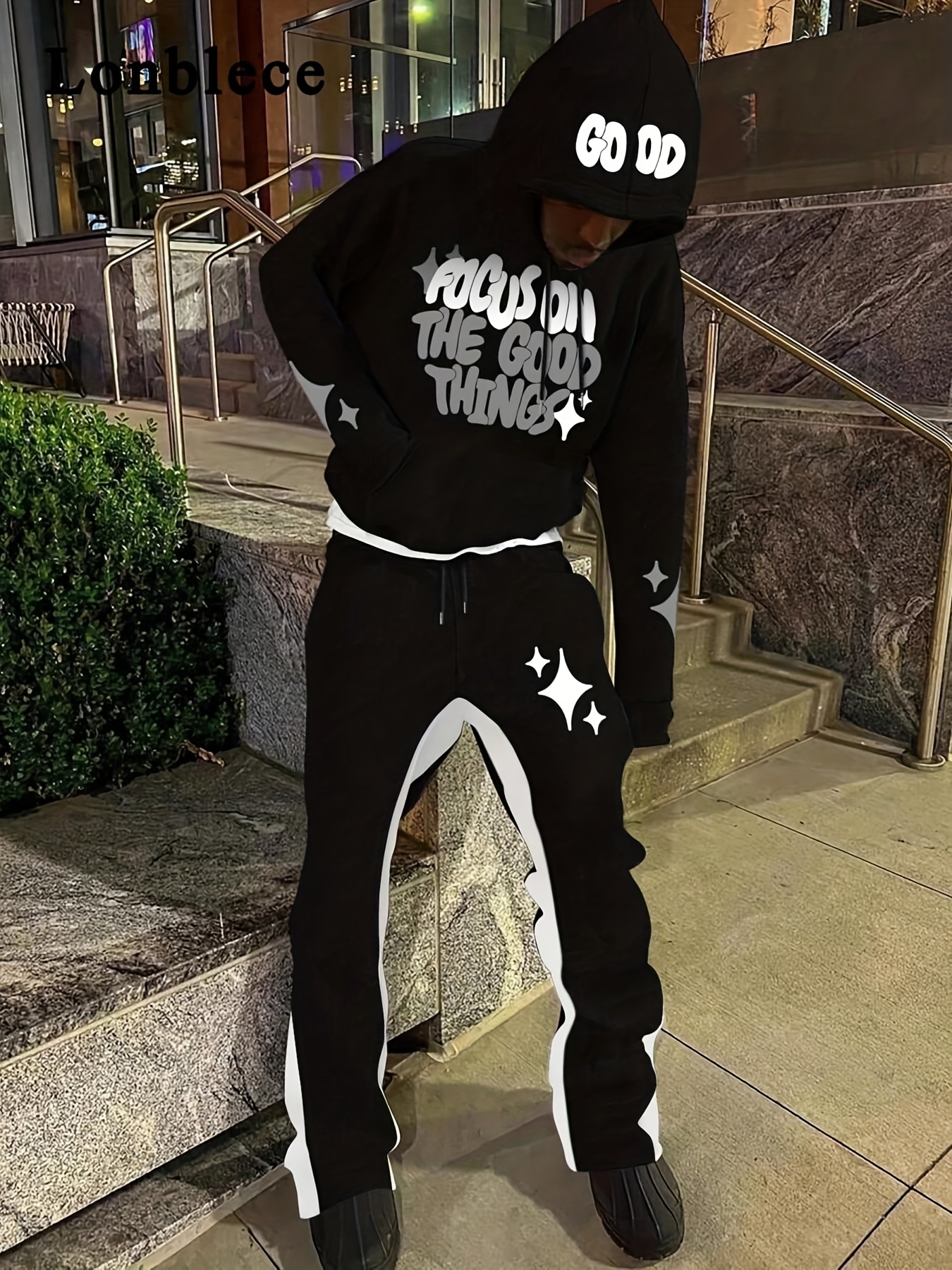 Drip Black Tracksuit Outfit Drip Outfit Sold On Temu United States