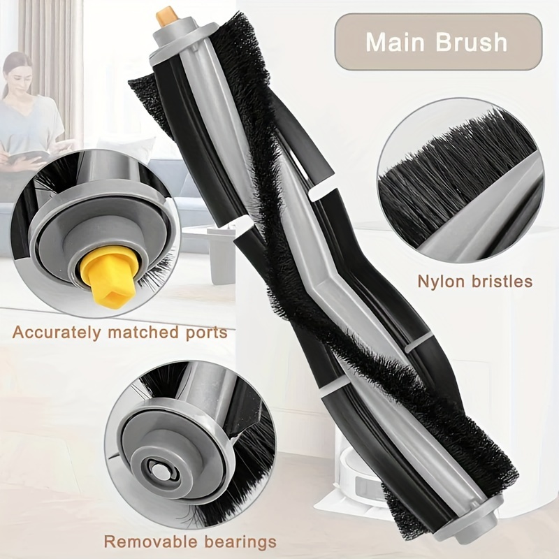 2pcs replacement roller brushes compatible for   x1  1 turbo robot vacuum accessories main brush replacement parts details 2