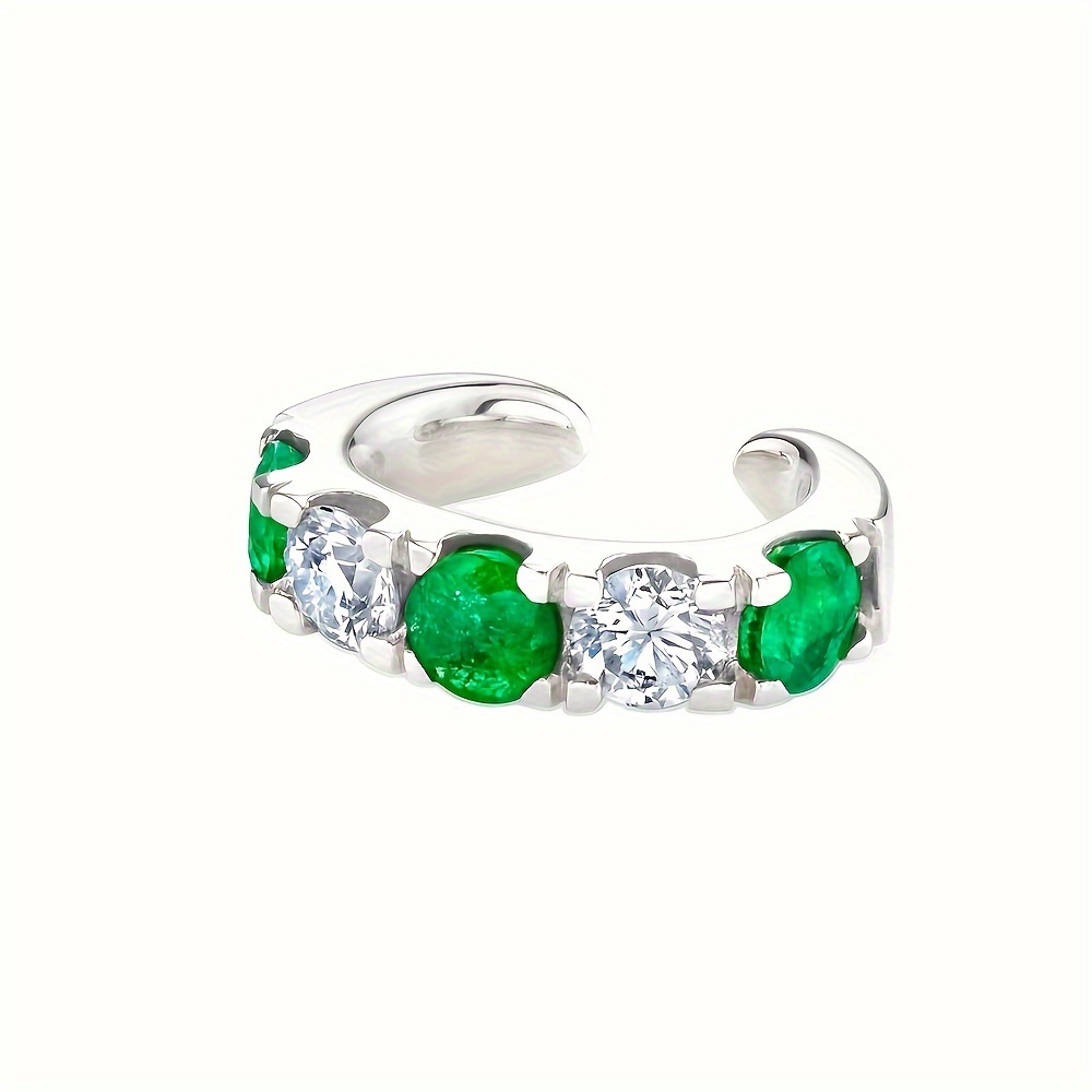 Image of 1pc Fashionable And Unique Multicolor Clip-on Earrings For Women, Simple And Versatile Jewelry, Suitable For Daily Wear, Parties, Vacations, And