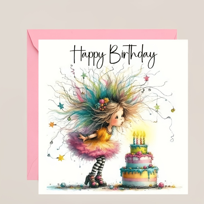 Image of A Dream-themed Birthday Card, For , Sisters, Daughters, , Nieces, Or Granddaughters, Featuring Wishes And Designed As A Keepsake Card, Ideal For Daughters And Gifts For Sisters