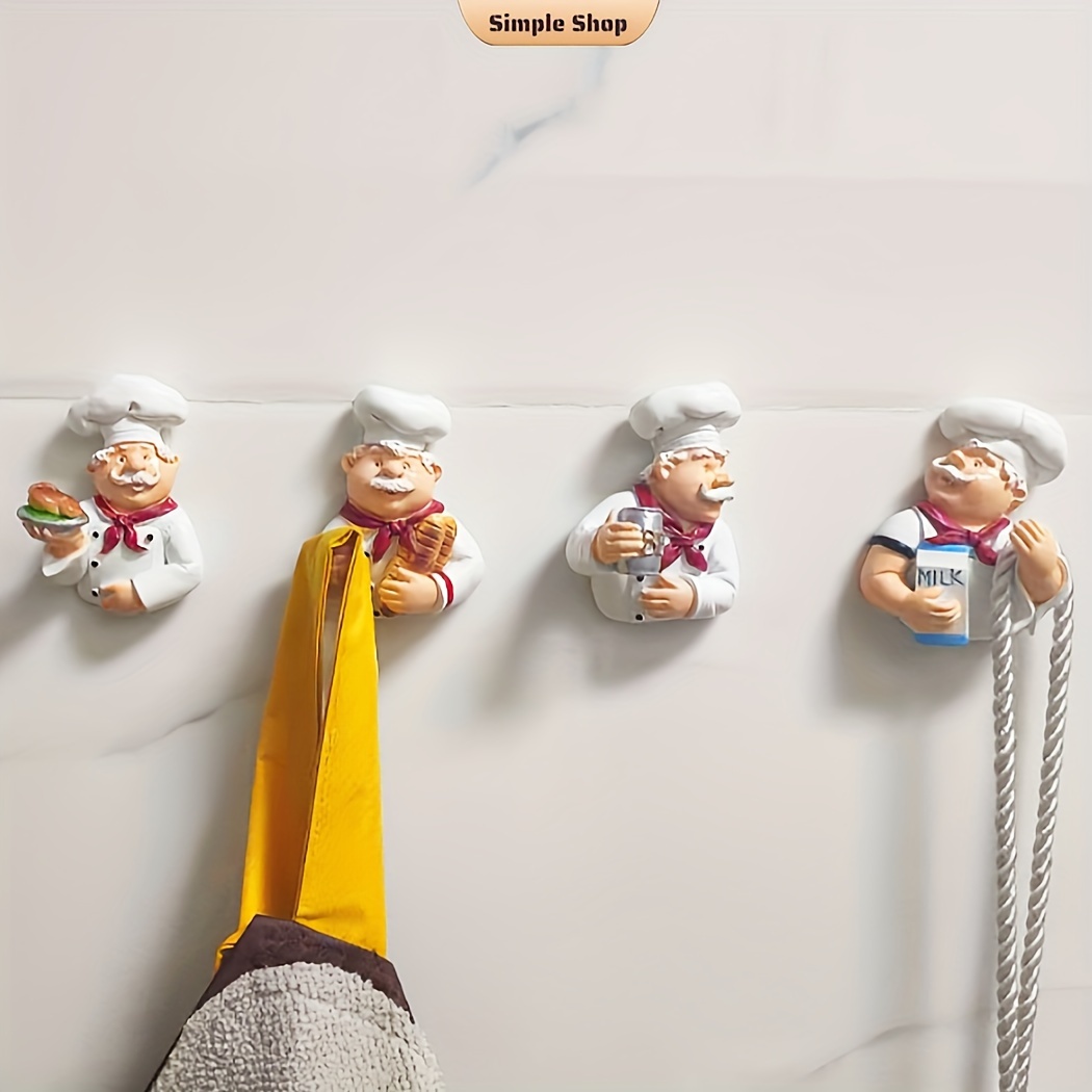 

4-piece Plug Hook - Easy To Install, Strong Adhesive Cord And Accessory Organizer